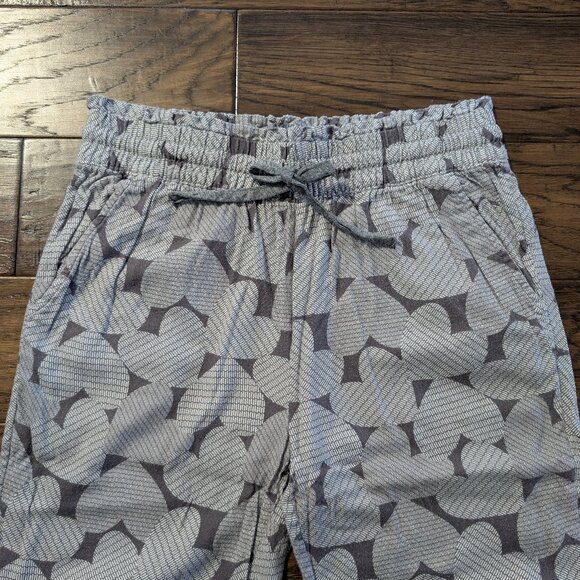aerie flannel PJ pajama joggers grey heart print size small - Picture 3 of 14
